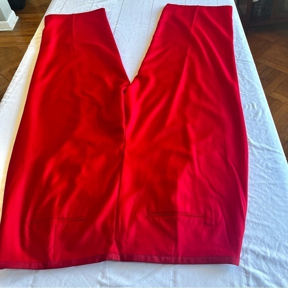 J.Crew Wool Tuxedo Wide-Leg Pleated Limited Edition Pants in Red Color S… - Picture 10 of 16